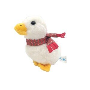 Aflac Insurance Duck White 6 Inch Plush Stuffed Animal Toy Gift Works Scarf Talk